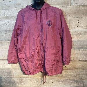 Vintage Sequence women’s pink coloured hooded insulated zip up jacket size large